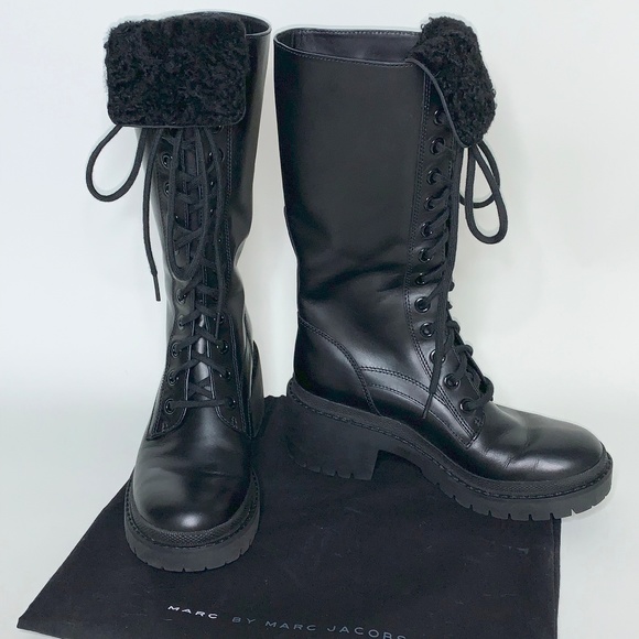Marc By Marc Jacobs Shoes - MARC JACOBS TALL LACE UP BOOTS